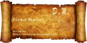 Dinka Muriel névjegykártya